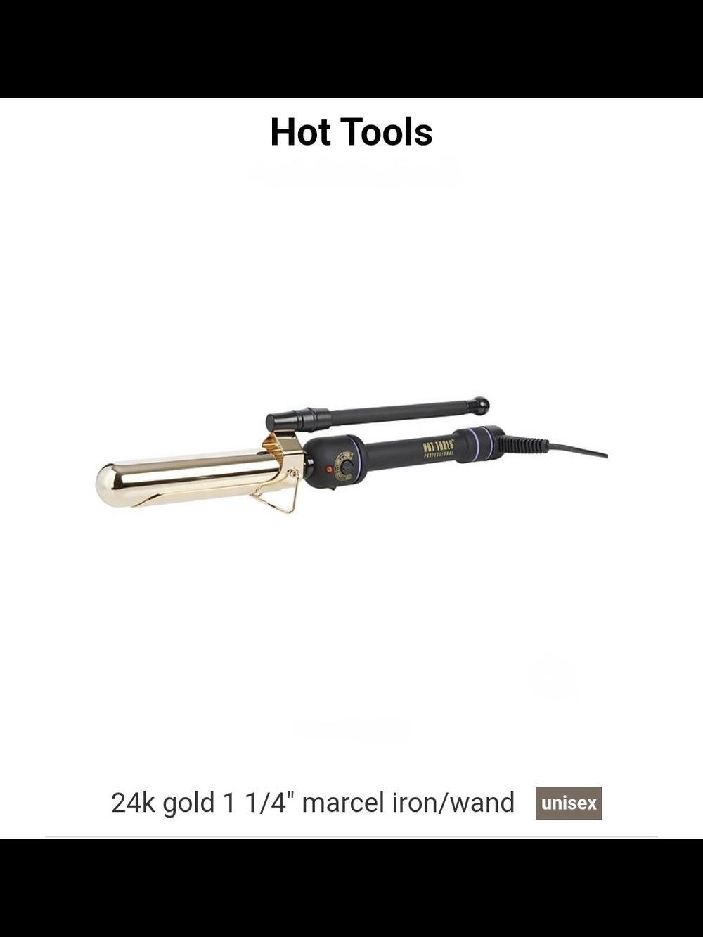 Hot Tools 24K Gold 1 1/4" Marcel Curling Iron - Gold